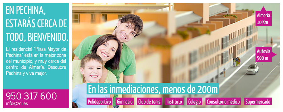 En Pechina, estarás cerca de todo.